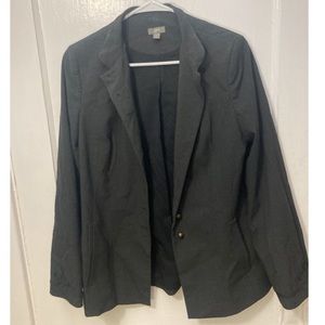 J. Jill Dark Grey Blazer Jacket Size 6